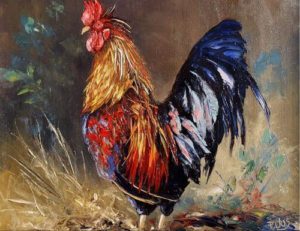 Un Coq Chanta de Guy de Maupassant - Peinture