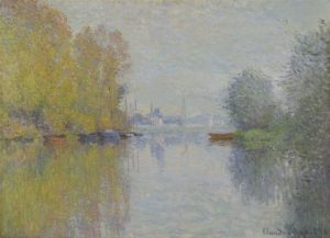 Automne de Guillaume Apollinaire dans Alcools - Peinture de Claude Monet - Automne sur la Seine Argenteuil - 1873