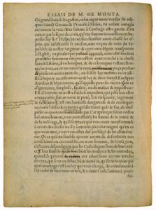 C’Est Folie de Rapporter le Vray et le Faux a Nostre Suffisance de Michel de Montaigne - Essais - Livre 1 Chapitre 27 - Édition de Bordeaux - 004