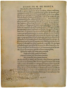 Comme Nous Pleurons et Rions d’une Mesme Chose de Michel de Montaigne - Essais - Livre 1 Chapitre 38 - Édition de Bordeaux - 002