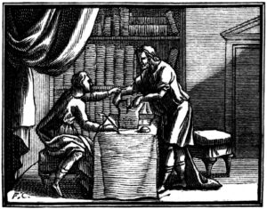 Contre Ceux Qui Ont Le Goût Difficile de Jean de La Fontaine dans Les Fables - Illustration de François Chauveau - 1688