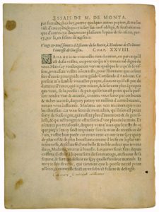 De l’Amitié de Michel de Montaigne - Essais - Livre 1 Chapitre 28 - Édition de Bordeaux - 012