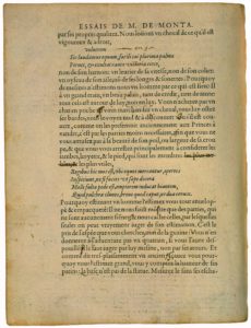 De l’Inequalité Qui Est entre Nous de Michel de Montaigne - Essais - Livre 1 Chapitre 42 - Édition de Bordeaux - 002