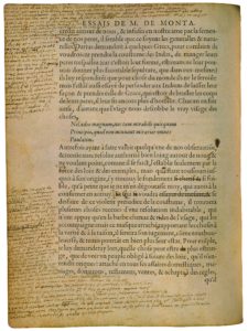 De la Coustume et de ne Changer Aisément une Loy Receue de Michel de Montaigne - Essais - Livre 1 Chapitre 23 - Édition de Bordeaux - 007