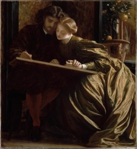 Hier au Soir de Victor Hugo dans Les Contemplations - Peinture de Frederic Cameron Leighton - La lune de miel du peintre - 1896