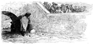 La Chauve-souris, Le Buisson et Le Canard de Jean de La Fontaine dans Les Fables - Illustration de Gustave Doré - 1876