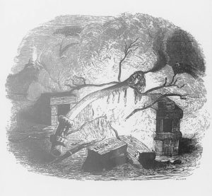 Le Cierge de Jean de La Fontaine dans Les Fables - Illustration de Grandville - 1840