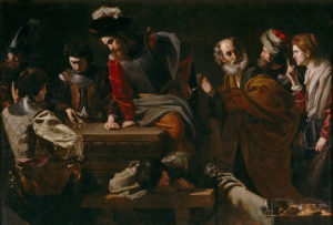 Le Reniement de Saint Pierre de Charles Baudelaire dans Les Fleurs de Mal - Peinture de Nicolas Tournier - Le reniement de saint Pierre - 1625
