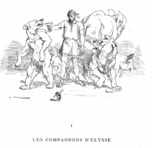 Les Compagnons d'Ulysse de Jean de La Fontaine dans Les Fables - Illustration de Auguste Vimar - 1897