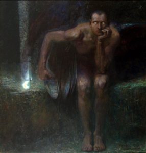 Les Litanies de Satan de Charles Baudelaire dans Les Fleurs de Mal - Peinture de Franz Stuck - Lucifer - 1890