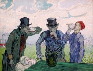 L'Âme du Vin de Charles Baudelaire dans Les Fleurs de Mal - Peinture de Vincent van Gogh - Les buveurs - 1890