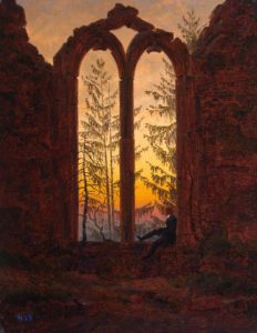 Oui, Je Suis Le Rêveur... de Victor Hugo dans Les Contemplations - Peinture de Caspar David Friedrich - Ruine du monastère Oybin (Le rêveur) - 1835