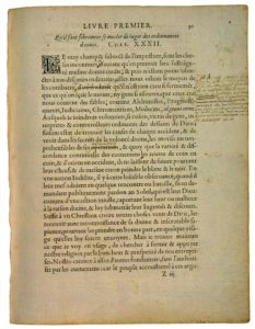 Qu’Il Faut Sobrement Se Mesler de Juger des Ordonnances Divines de Michel de Montaigne - Essais - Livre 1 Chapitre 32 - Édition de Bordeaux - 001