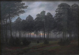 Un Soir de Guillaume Apollinaire dans Alcools - Peinture de Caspar David Friedrich - Le soir - 1821