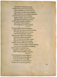 Vingt et neuf sonnets d’Étienne de La Boetie de Michel de Montaigne - Essais - Livre 1 Chapitre 29 - Édition de Bordeaux - 013