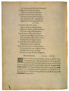 Vingt et neuf sonnets d’Étienne de La Boetie de Michel de Montaigne - Essais - Livre 1 Chapitre 29 - Édition de Bordeaux - 015