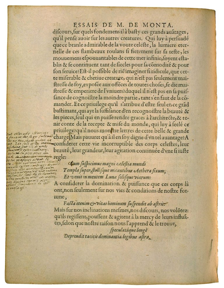 Apologie de Raimond Sebond de Michel de Montaigne - Essais - Livre 2 Chapitre 12 - Édition de Bordeaux - 013