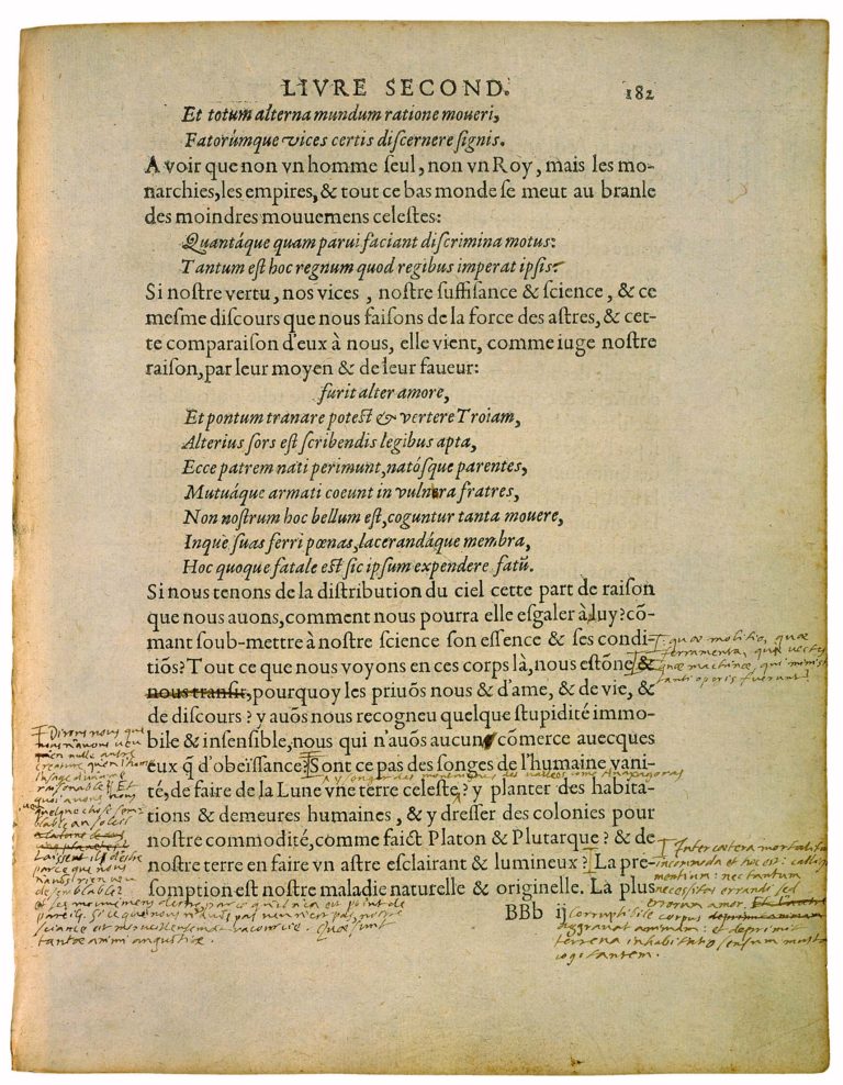 Apologie de Raimond Sebond de Michel de Montaigne - Essais - Livre 2 Chapitre 12 - Édition de Bordeaux - 014