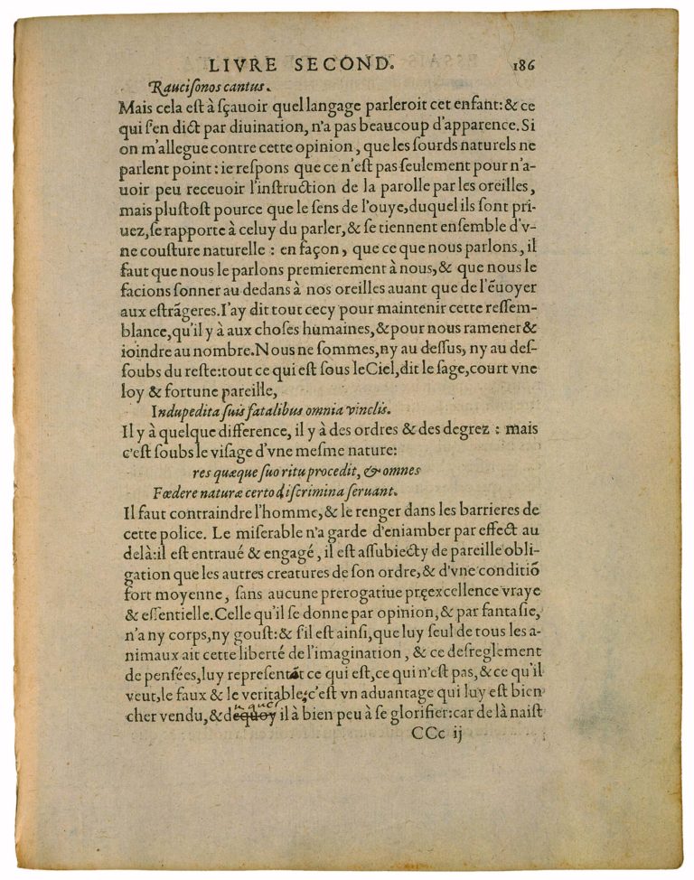 Apologie de Raimond Sebond de Michel de Montaigne - Essais - Livre 2 Chapitre 12 - Édition de Bordeaux - 022