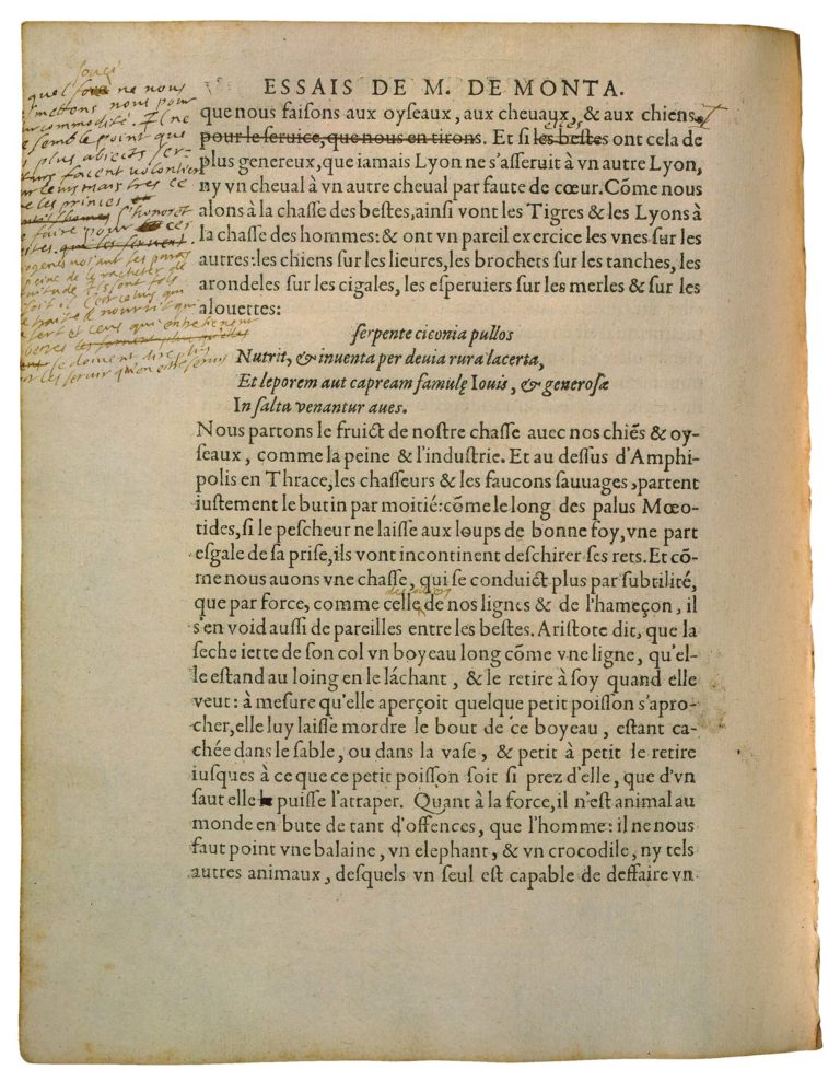 Apologie de Raimond Sebond de Michel de Montaigne - Essais - Livre 2 Chapitre 12 - Édition de Bordeaux - 025