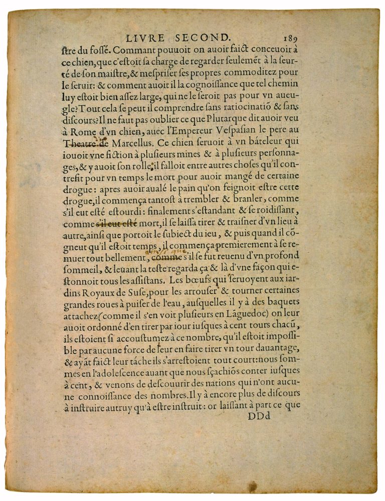 Apologie de Raimond Sebond de Michel de Montaigne - Essais - Livre 2 Chapitre 12 - Édition de Bordeaux - 028