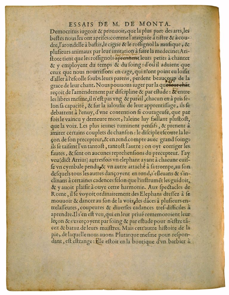 Apologie de Raimond Sebond de Michel de Montaigne - Essais - Livre 2 Chapitre 12 - Édition de Bordeaux - 029