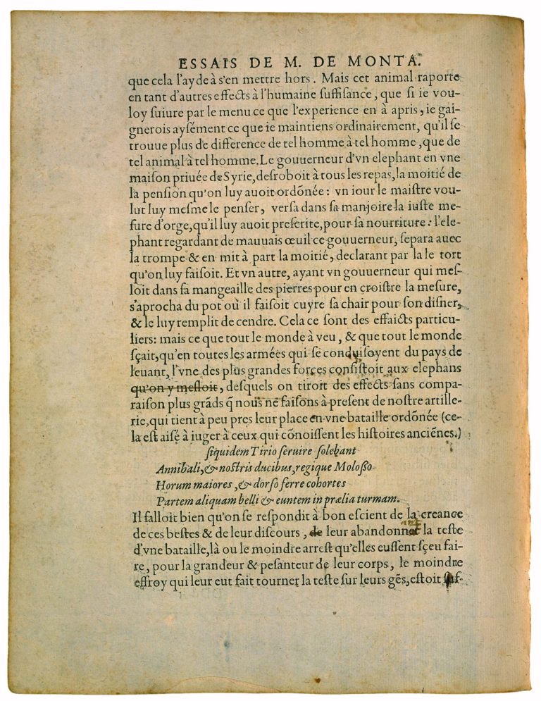 Apologie de Raimond Sebond de Michel de Montaigne - Essais - Livre 2 Chapitre 12 - Édition de Bordeaux - 031