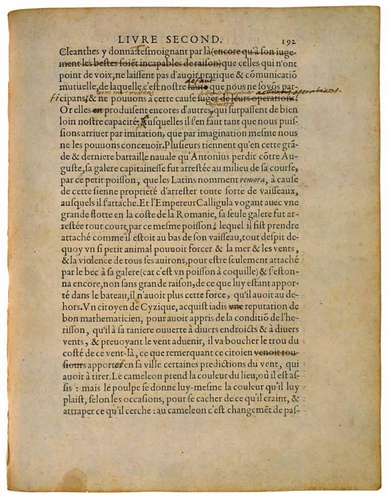 Apologie de Raimond Sebond de Michel de Montaigne - Essais - Livre 2 Chapitre 12 - Édition de Bordeaux - 034