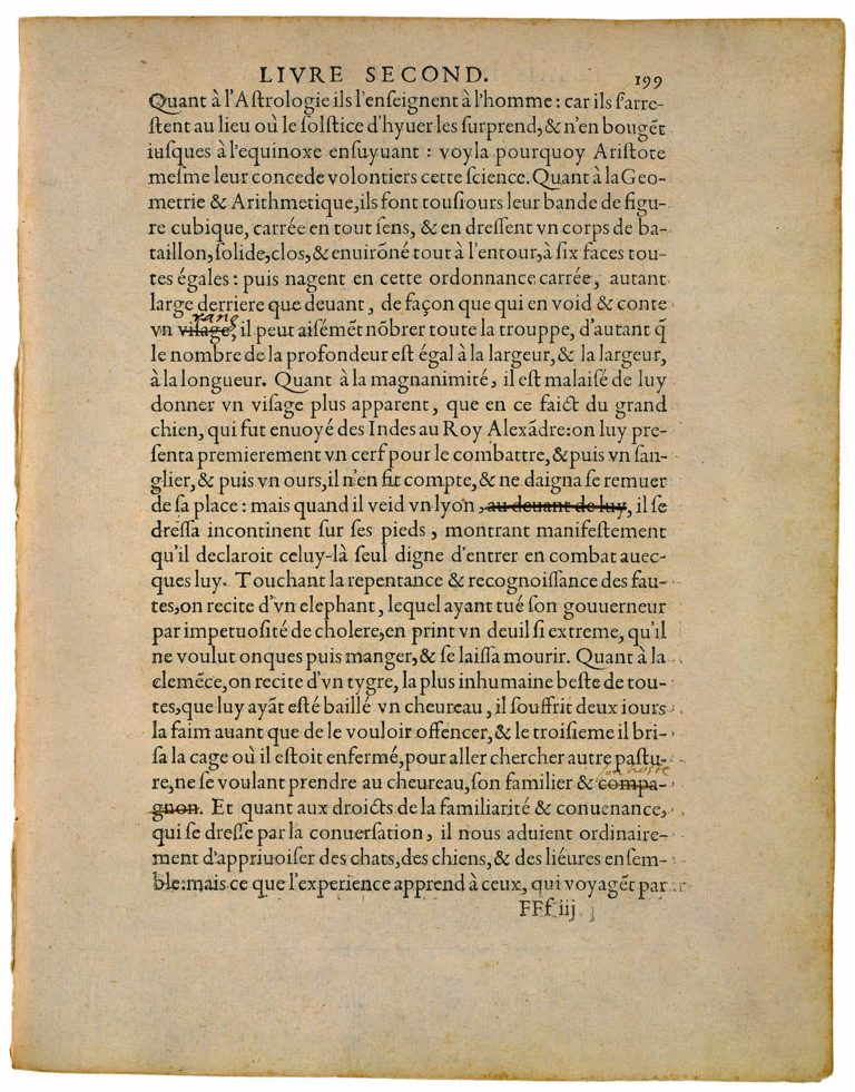 Apologie de Raimond Sebond de Michel de Montaigne - Essais - Livre 2 Chapitre 12 - Édition de Bordeaux - 048