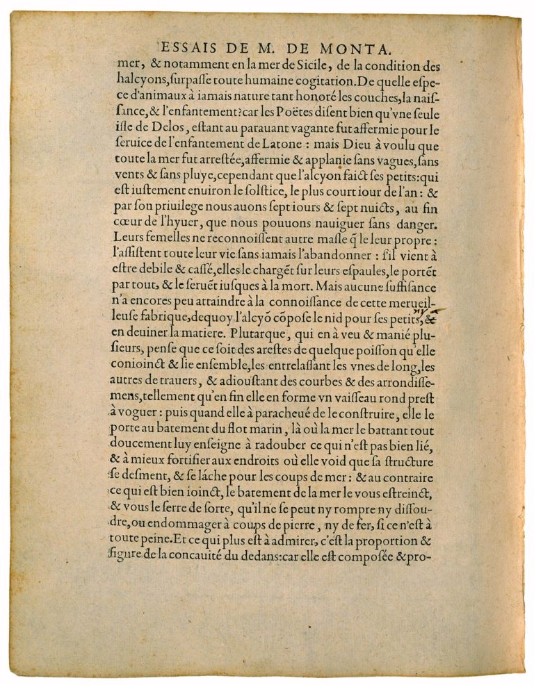 Apologie de Raimond Sebond de Michel de Montaigne - Essais - Livre 2 Chapitre 12 - Édition de Bordeaux - 049