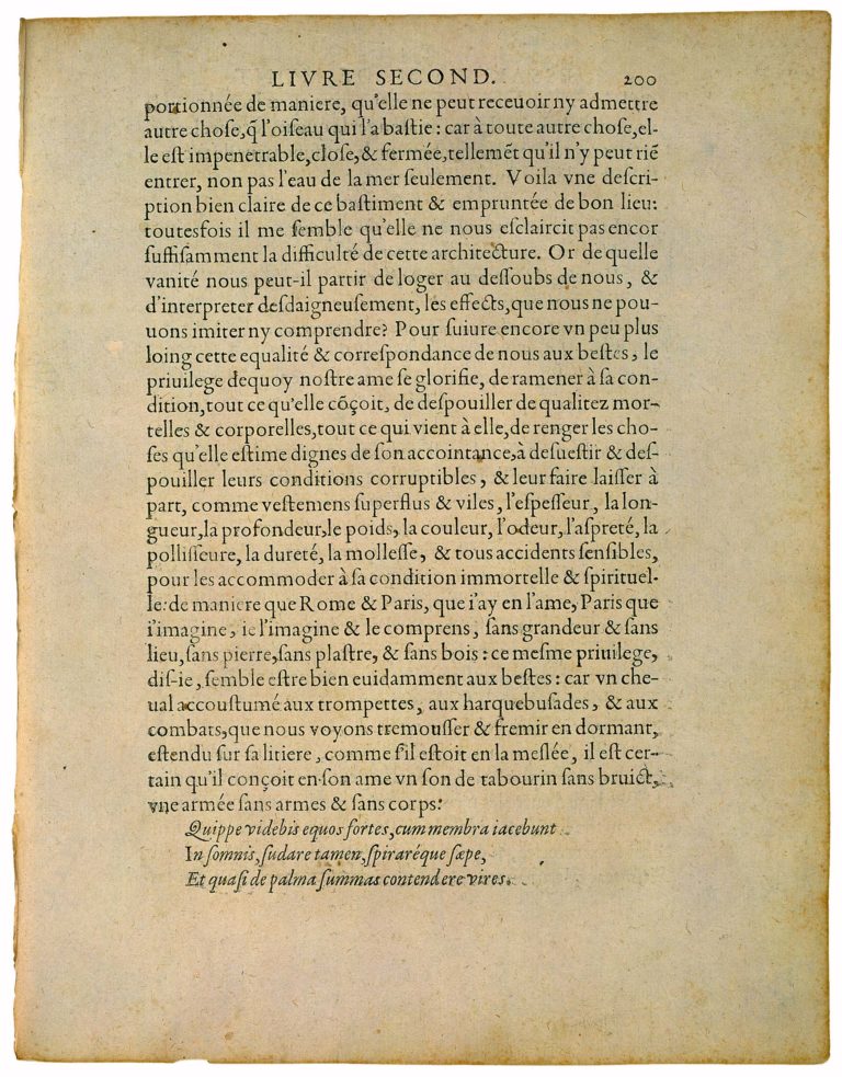 Apologie de Raimond Sebond de Michel de Montaigne - Essais - Livre 2 Chapitre 12 - Édition de Bordeaux - 050
