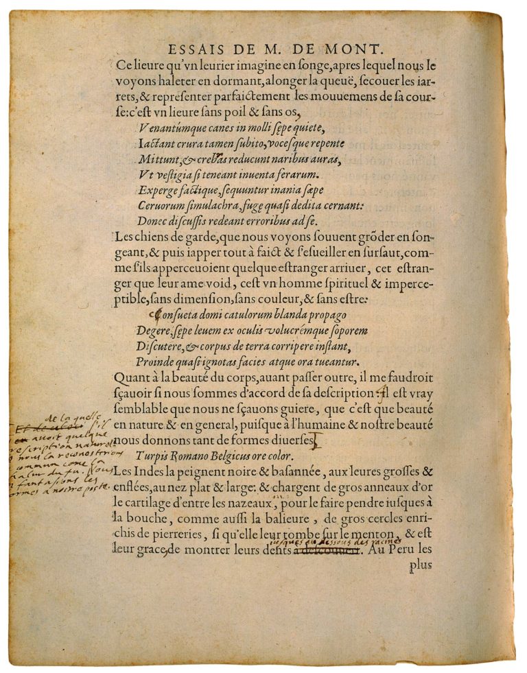 Apologie de Raimond Sebond de Michel de Montaigne - Essais - Livre 2 Chapitre 12 - Édition de Bordeaux - 051