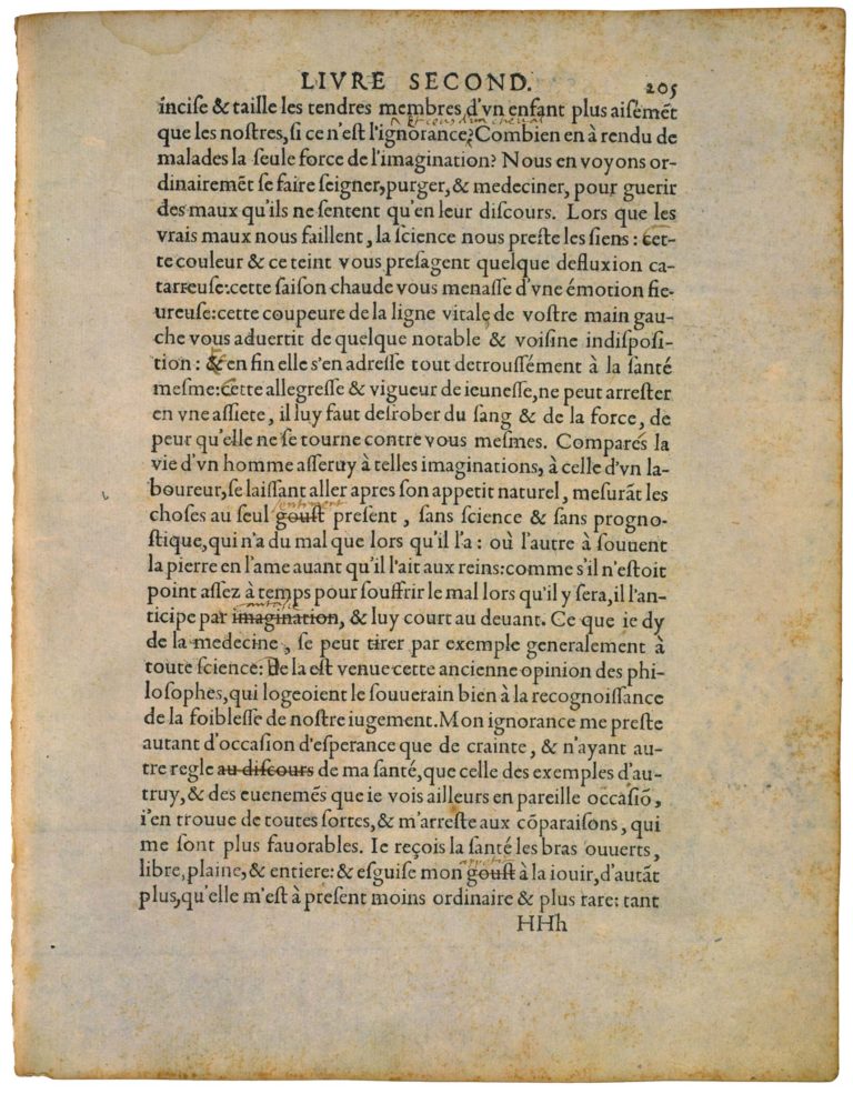 Apologie de Raimond Sebond de Michel de Montaigne - Essais - Livre 2 Chapitre 12 - Édition de Bordeaux - 060