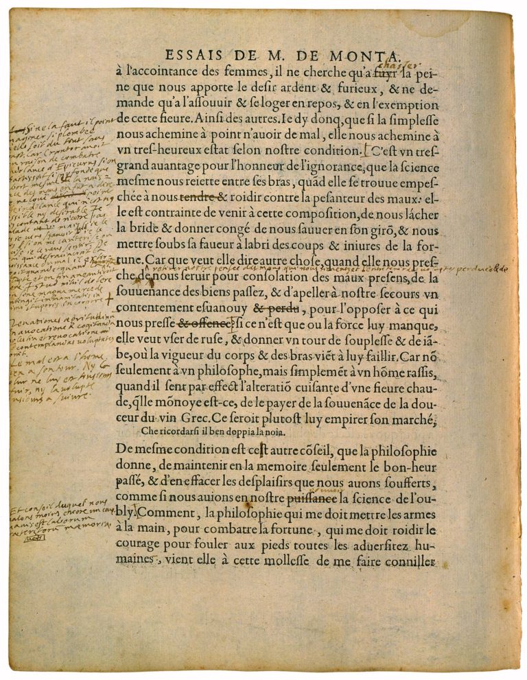 Apologie de Raimond Sebond de Michel de Montaigne - Essais - Livre 2 Chapitre 12 - Édition de Bordeaux - 063