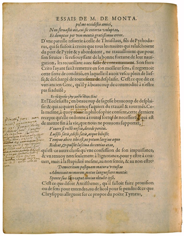 Apologie de Raimond Sebond de Michel de Montaigne - Essais - Livre 2 Chapitre 12 - Édition de Bordeaux - 065