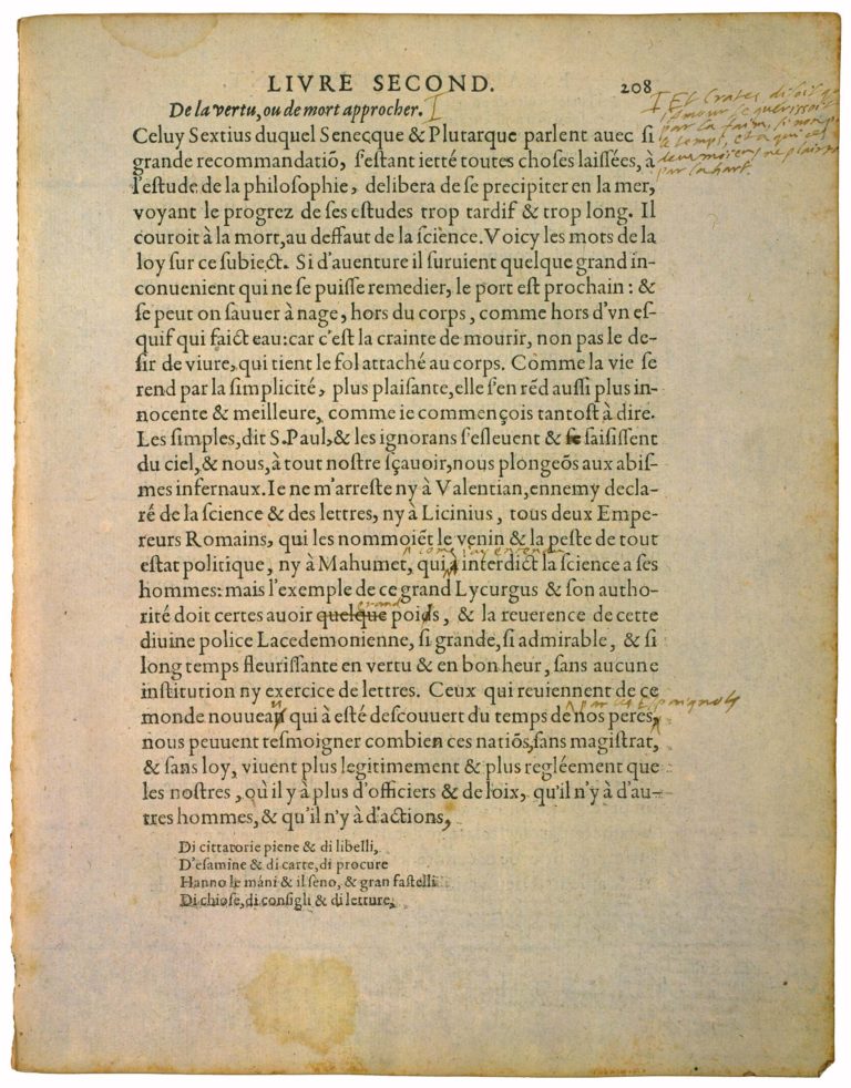 Apologie de Raimond Sebond de Michel de Montaigne - Essais - Livre 2 Chapitre 12 - Édition de Bordeaux - 066