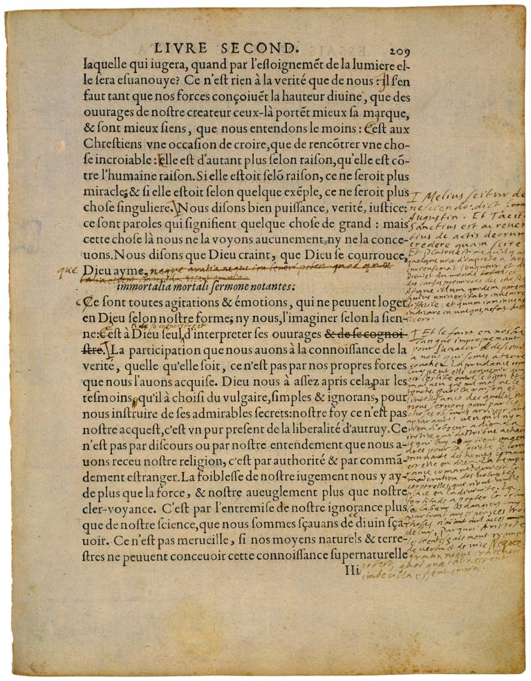 Apologie de Raimond Sebond de Michel de Montaigne - Essais - Livre 2 Chapitre 12 - Édition de Bordeaux - 068
