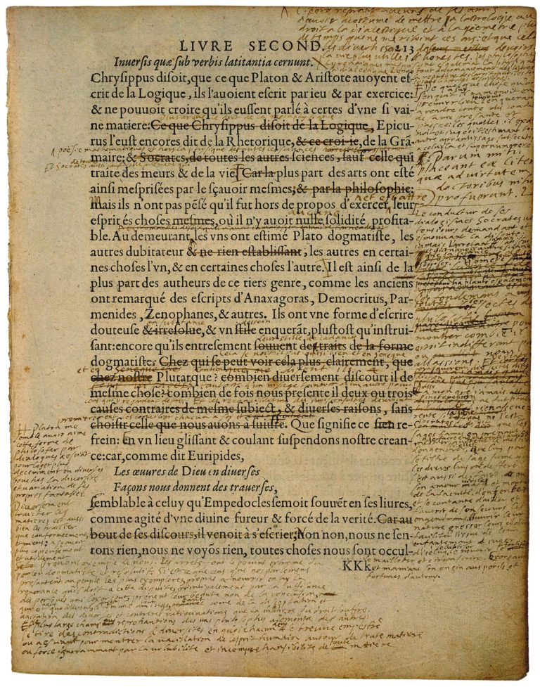 Apologie de Raimond Sebond de Michel de Montaigne - Essais - Livre 2 Chapitre 12 - Édition de Bordeaux - 076