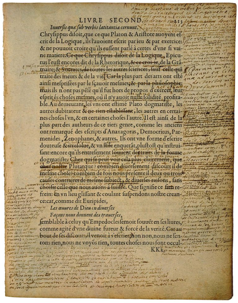 Apologie de Raimond Sebond de Michel de Montaigne - Essais - Livre 2 Chapitre 12 - Édition de Bordeaux - 076