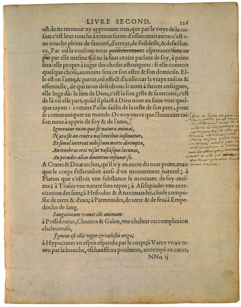 Apologie de Raimond Sebond de Michel de Montaigne - Essais - Livre 2 Chapitre 12 - Édition de Bordeaux - 102