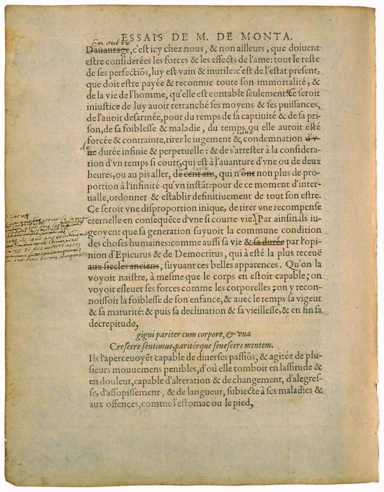Apologie de Raimond Sebond de Michel de Montaigne - Essais - Livre 2 Chapitre 12 - Édition de Bordeaux - 109