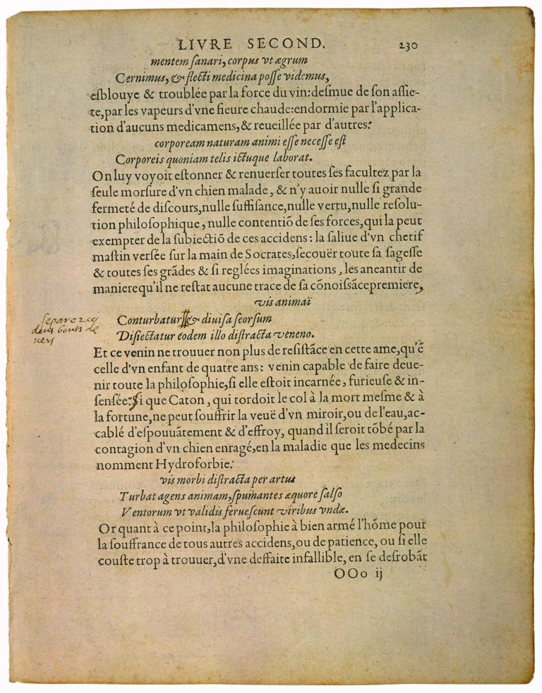 Apologie de Raimond Sebond de Michel de Montaigne - Essais - Livre 2 Chapitre 12 - Édition de Bordeaux - 110