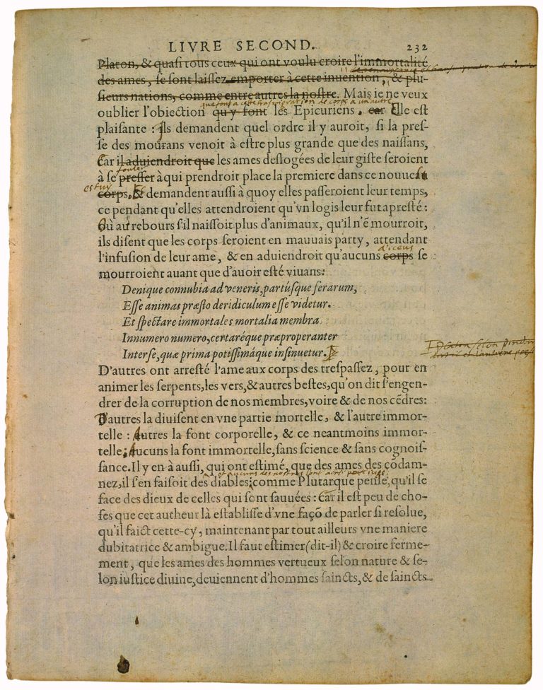 Apologie de Raimond Sebond de Michel de Montaigne - Essais - Livre 2 Chapitre 12 - Édition de Bordeaux - 114