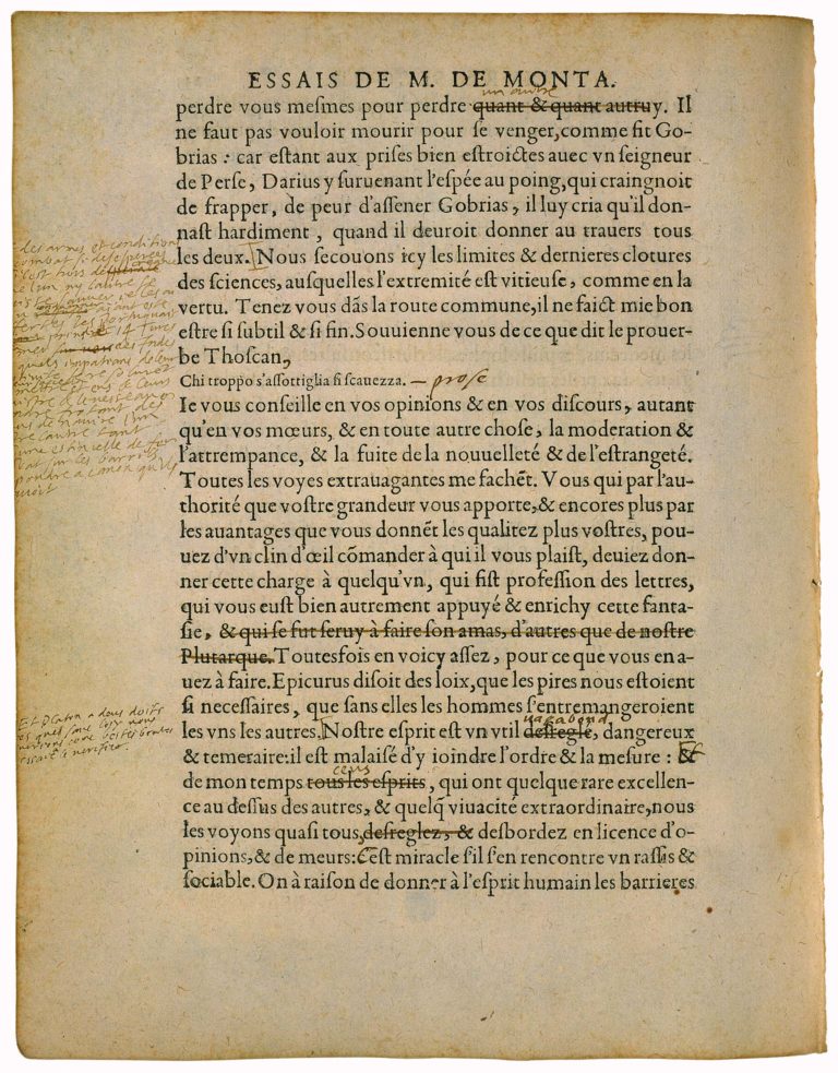 Apologie de Raimond Sebond de Michel de Montaigne - Essais - Livre 2 Chapitre 12 - Édition de Bordeaux - 117