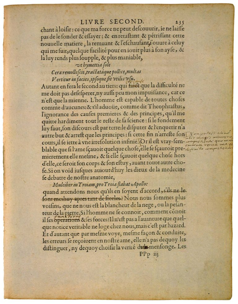 Apologie de Raimond Sebond de Michel de Montaigne - Essais - Livre 2 Chapitre 12 - Édition de Bordeaux - 120