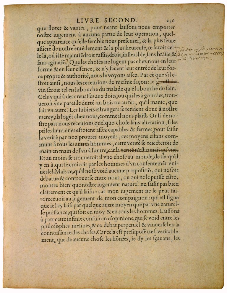 Apologie de Raimond Sebond de Michel de Montaigne - Essais - Livre 2 Chapitre 12 - Édition de Bordeaux - 122