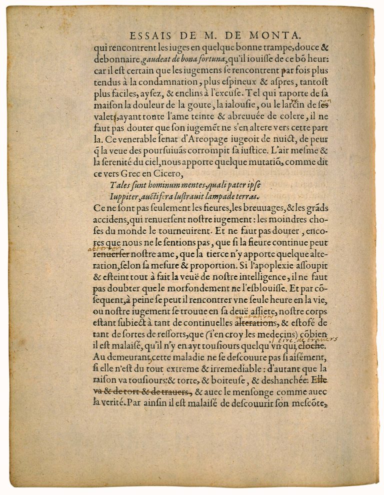 Apologie de Raimond Sebond de Michel de Montaigne - Essais - Livre 2 Chapitre 12 - Édition de Bordeaux - 125