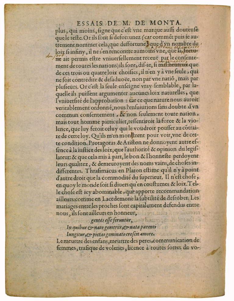 Apologie de Raimond Sebond de Michel de Montaigne - Essais - Livre 2 Chapitre 12 - Édition de Bordeaux - 141