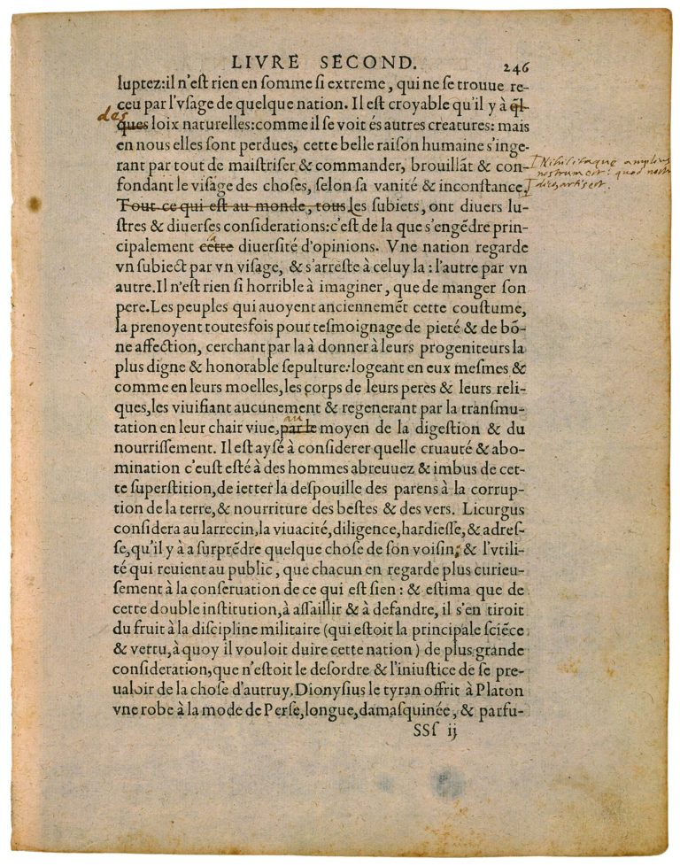 Apologie de Raimond Sebond de Michel de Montaigne - Essais - Livre 2 Chapitre 12 - Édition de Bordeaux - 142