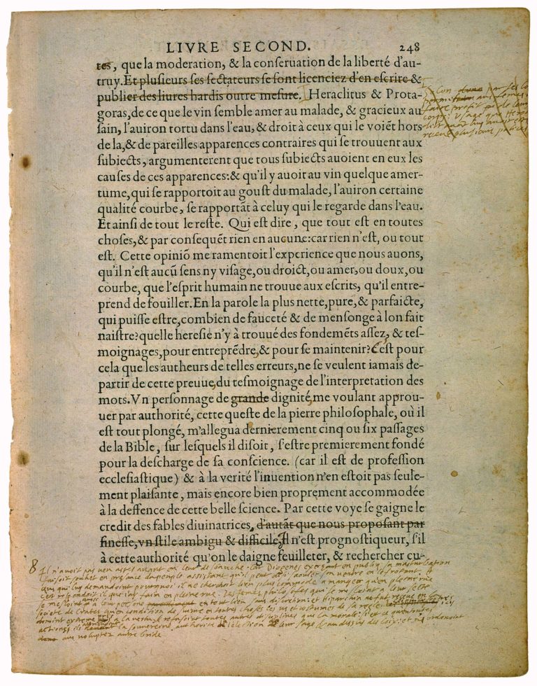 Apologie de Raimond Sebond de Michel de Montaigne - Essais - Livre 2 Chapitre 12 - Édition de Bordeaux - 146